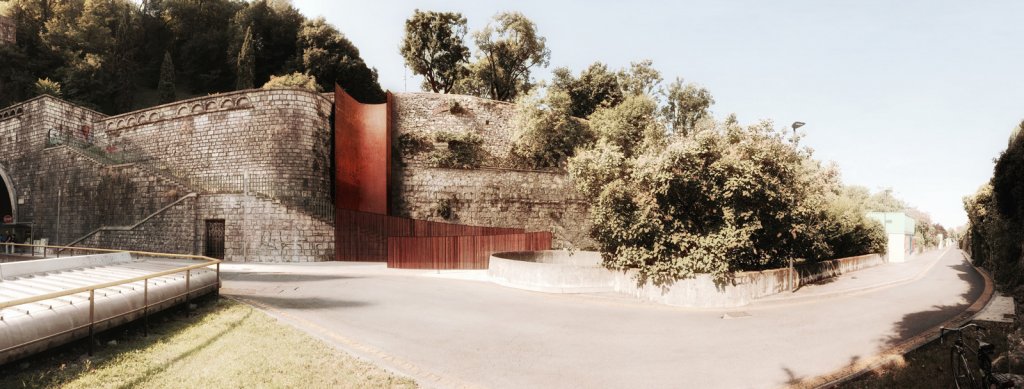 Progetto ascensore Castello di Brescia-CADEOarchitettura